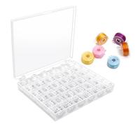 36pcs Canette Machine A Coudre Singer, Accessoires Couture, Canettes De Couture, Canettes De Machine À Coudre Transparentes Avec Boîte De Rangement, Bobines Universelles En Plastique De Haute Qualité