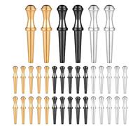 36pcs Piquets de Cribbage Métal, Piquets de Cribbage Laiton Conception Conique Épingles de Cribbage Adaptées aux Trous de 0,32cm Jeu de Société Traditionnel de Cribbage, 3 Couleurs