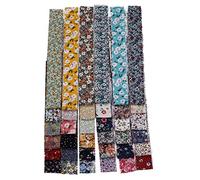 36Pcs Rouleau de Bandes de Tissu, Bandes de Quilting de Tissu Rouler Fleur Prédécoupée Patchwork Bandes de Tissu Vêtements Nappe DIY pour Bricolage Artisanat Couture Faveurs, 6,25 X 100 Cm par Pièce