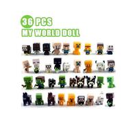 36pcs/set Minecraft Mini Figures Cake Toppers Decoration Birthday Party Supplies Kids Gifts