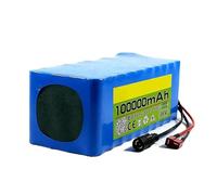 36V 100AH Batterie Lithium-ION Étanche pour Vélo Électrique avec 42V 2A Chargeur Batterie De Remplacement pour Trottinette 10S4P Batterie Rechargeable Carte De Protection Intégrée XT90