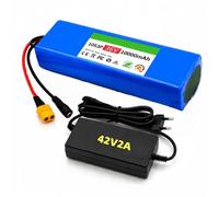 36V 10AH Batterie De Remplacement pour Vélo Électrique 10S3P Batterie Li-ION Longue Durée pour Trottinette Électrique Carte De Protection Intégrée XT30+JST