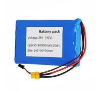 36V 10Ah Batteries Intégrées pour Trottinettes Électriques Batterie De Remplacement pour Vélo Électrique avec Chargeur 42V 2A Piles Étanches en PVC XT90