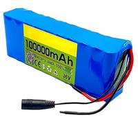 36V 10Ah Batteries pour vélo, Ebike Batterie 36V 10000MAh avec Chargeur Haute Puissance Batterie de vélo électrique for Batterie 100W 250W 350W 400W 500W Motors 36V10AH,XT60+DC