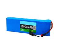 36V 16AH E-Bike Haute Puissance Batterie 10S3P Bloc-Batterie Lithium pour Vélo Électrique avec Chargeur 42V 2A Matériau PVC Étanche Haute Puissance Batteries XT30+JST