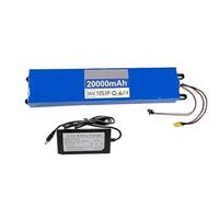 36V 20Ah Batteries Au Lithium Rechargeables pour Scooters Électriques 10S3P Batteries Lithium-ION Étanches en PVC avec Chargeur 42V 2A XT60+SM