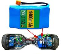 36V 4.4Ah 10S2P Rechargeable Battery for Electric Unicycle Self-Balanced Scooter Hoverboard 36V 4400mAh Battery for Electric Bike 36V 4.4AH