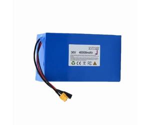 36V 40AH Batterie Lithium pour Vélo Électrique 10S5P Ebike Batterie Haute Puissance avec Chargeur Batterie Rechargeable pour Scooter Électrique 36V,T+DC