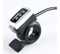 36V/48V Twisting Throttle Thumb Control Assembly for E-bikes Construction PC + ABS avec câble de 160 cm Noir et Blanc