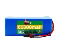 36V 60Ah Batterie pour Vélo Électriqu 10S4P Batterie avec 42V 2A Chargeur Batteries de Rechange pour Trottinettes Électriques pour 200W~800W Moteur T,36V 60Ah
