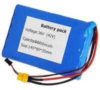 36V 6Ah Batterie pour Vélo Électrique 36V 10S2P Batterie De Remplacement Étanche pour Moteur De Vélo Électrique 50W 150W 250W 350W, avec Chargeur 36V 6Ah,XT60+SM