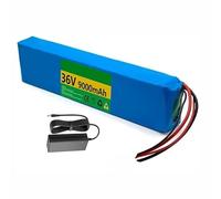 36V 9Ah Ebike Lithium-ION Batterie Pack 10S3P Batterie De Remplacement pour Trottinette Électrique Matériau PVC Étanche avec 42V 2A Chargeur XT60