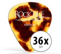 36x Mediators Plectrums Guitare Electrique Acoustique Folk Medium Intense Pack