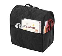 36x23x36cm Housse pour Batteur sur Socle, Housse de Protection Anti-Poussière pour Mélangeurs de Antisaleté et Antiégratignures Sac Transport avec Poignée Supérieure pour Mélangeur (Noir)