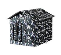 36x32x37cm Large Cat House with Multiple Levels Insulated Weatherproof for Outdoor, Pets Shelter for Winter, Waterproof Cat House, Cat Cave Pet Shelter Easy to Clean Cozy Home for Cats/Dogs