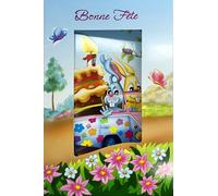 37-035 Carte de Vœux 3D Pop-up BONNE FÊTE ANNIVERSAIRE Enfant avec Enveloppe Format 12x17,5cm Gâteau avec une Bougie 1 an en Voiture Van Hippies Lapins Pour célébrer un évènement Jour Particulier