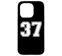 37 Correspondance Graphique des Sports d'équipe numéro Trente-Sept Entre Les équipes et Les universités Coque pour iPhone 15 Pro