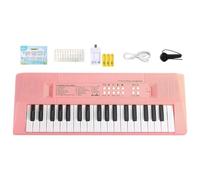 37 Key Electronic Keyboard | 37 Key Rechargeable Music Toy with Microphone | Early Education Rhythm Teaching Play Set For Boys Girls, Birthday, Christmas, Living Room, Bedroom, School