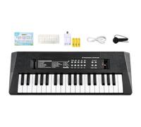 37 Key Kids Keyboard Piano - Rechargeable Electronic Synthesizer | with | Multifunctional Musical Instrument Toy With 10 Songs, Music Sheet & Key Stickers, Early Learning Educational Gift For