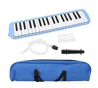 37 Key Melodica for Beginners | Portable Piano Keyboard Instrument with Carrying Bag | ABS Wind Blow Organ for Youngsters/Students/Adults | Includes Short & Long Mouthpieces (Bleue)