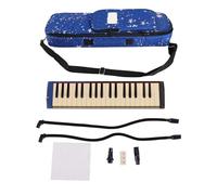 37 Key Melodica Instrument, Melodica Air Piano Keyboard with Dual Soft Tubes and 2 Mouthpieces, Complete Beginner Music Kit with Carrying Bag for Students and Practice