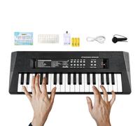 37 Key Rechargeable Music Toy with Microphone | 37 Key Electronic Keyboard | Early Education Rhythm Teaching Play Set For Boys Girls, Birthday, Christmas, Living Room, Bedroom, School