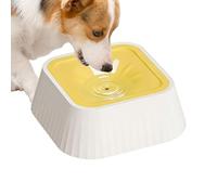 37 oz No Drip Dish Distributeur Large Capacity Slow Dog Water Bowl - Spill Preuve Dog Water Bowl for Puppy Drinking Floor Car Crate Travel Indoor Outdoor, Vehicle Friendly Free Pet Waterer Zero Splash