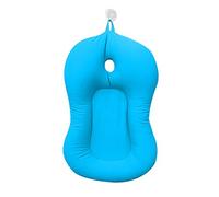 37 x 57 cm Coussins de bain pour nouveau-né, coussins de soutien flottants doux pour le bain de bébé, coussins de bain pliables, cadeaux de fête prénatale pour bébés de 0 à 6 mois (bleu)