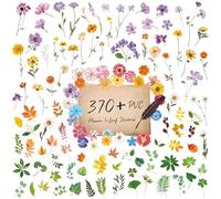 370+ Autocollants de Fleurs en PVC, Autocollants de Végétation en PVC Autocollants, Autocollants de Plantes Naturelles pour Album de Recettes, Ordinateur Portable, Journal, Projet de Bricolage