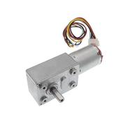 370 DC6/12/24V Worm Gear Reduction Reducer electronic starter 6-150RPM Reversible Low Speed High Torque Turbo Geared electronic starter Gearbox IINKUEYK(90 RPM,6V)
