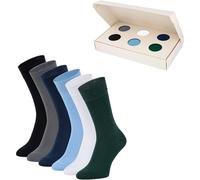 ZOOKSY - Chaussettes Longues en Coton 6 Paires I Unisex pour Adultes I Chaussettes pour Tous les Jours I Chaussettes Unisexes, Confortables I Chaussettes de Sport I Taille: 41-46 I casual box