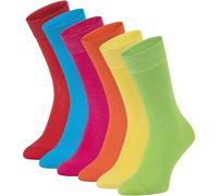 [3702190103] Zooksy Pack 6 Paires Chaussettes Longues Coton Taille: 36-40 Col...