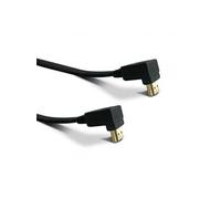 Metronic 370266 Câble HDMI High Speed mâle/mâle plat coudé 1,5 m Noir G