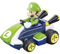 Carrera RC Mario Kart Mini RC Luigi, pour Enfants et Adultes, garçons et Filles, Licence Originale Unique, Plaisir de Conduite instantané avec prêt à Courir, Vert