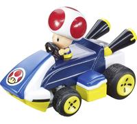 370430035 CARRERA - 2.4GHz Mario Kart Mini RC - Toad Paperbox 1:50 Auto RC électrique Voiture de course avec accu et câble de charge