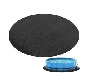370cm Tapis De Sol De Piscine, Tapis Piscine Hors Sol, Tapis en Feutre Absorbant l'eau Antidérapant, Tapis De Bain À Remous, Géotextile Coussin De Piscine Rond, Imperméable Et Antidérapant
