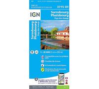 IGN Sarrebourg.Phalsbourg.Pays Des Etangs - Carte topographique Taille unique