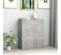 3732Parfait- Commode bahut vaisselier Buffet bas Contemporain - Buffet De Cuisine scandinave Meuble de rangement-Gris béton 60 x 3