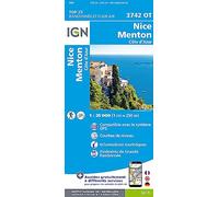 IGN Nice.Menton.Côte-D'Azur - Carte topographique Taille unique