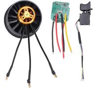 3750 kV Ventilateur d'évacuation de 50 mm avec moteur sans balai 12 pales Carte de contrôle et interrupteur pour modèle d'avion de bricolage à soufflage à sec Jet