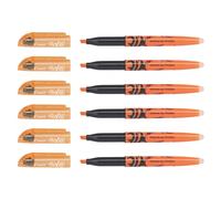 [375125-6] PILOT Lot de 6 Surligneurs FRIXION light pointe biseautée 3,8 mm O...