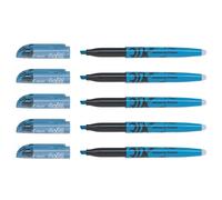 [375156-5] PILOT Lot de 5 Surligneurs FRIXION Light Pointe Biseautée Bleu