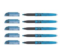 [375156-5] PILOT Lot de 5 Surligneurs FRIXION Light Pointe Biseautée Bleu