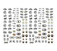 376 gommettes adhésives - yeux Multicolore G