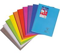 376401c Un Cahier À Spirale Koverbook - A4 21x29,7 Cm - 160 Pages Grands Carreaux - Papier Blanc 90 G - Couverture Polypro Couleur Aléatoire
