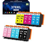 378Xl Cartouches D'Encre Compatible Pour Epson 378 Xl 378Xl Multipack Pour Epson Expression Photo Xp-8700 Xp-8505 Xp-8600 Xp-8605 Xp-8500 Xp8500 Xp8505 Xp8600 Xp8605 Xp8700 (12 Paquets)