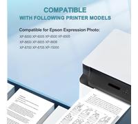 378XL Multipack Ink Cartridge Compatible with Epson 378 XL for Expression Photo XP8000 XP8005 XP8500 XP8505 XP8600 XP8605 XP8606 XP8700 XP8705 XP15000 (6 Pack)