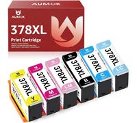 378XL Replacement Cartridge for Epson 378XL Multipack Cartridges Epson 378 XL for Epson Expression Photo XP8700 XP8605 XP8600 XP8505 XP8500 XP-15000 (6-Pack)