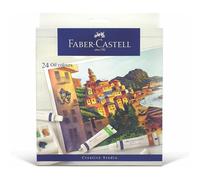 Faber-Castell 379524 - Set de peintures à l'huile, 24 tubes de 9 ml chacun, pour débutants et artistes