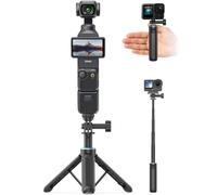 37cm Caméra d’Action Perche à Selfie Trépied, Compatible avec GoPro Hreo 13/12/11/10/9/Max2, DJI Pocket 3, DJI Osmo Action, EK7000 et Autres Caméra Sport
